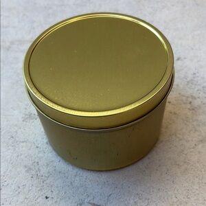 PKG 9 Gold Tin Containers - Craft Supply
